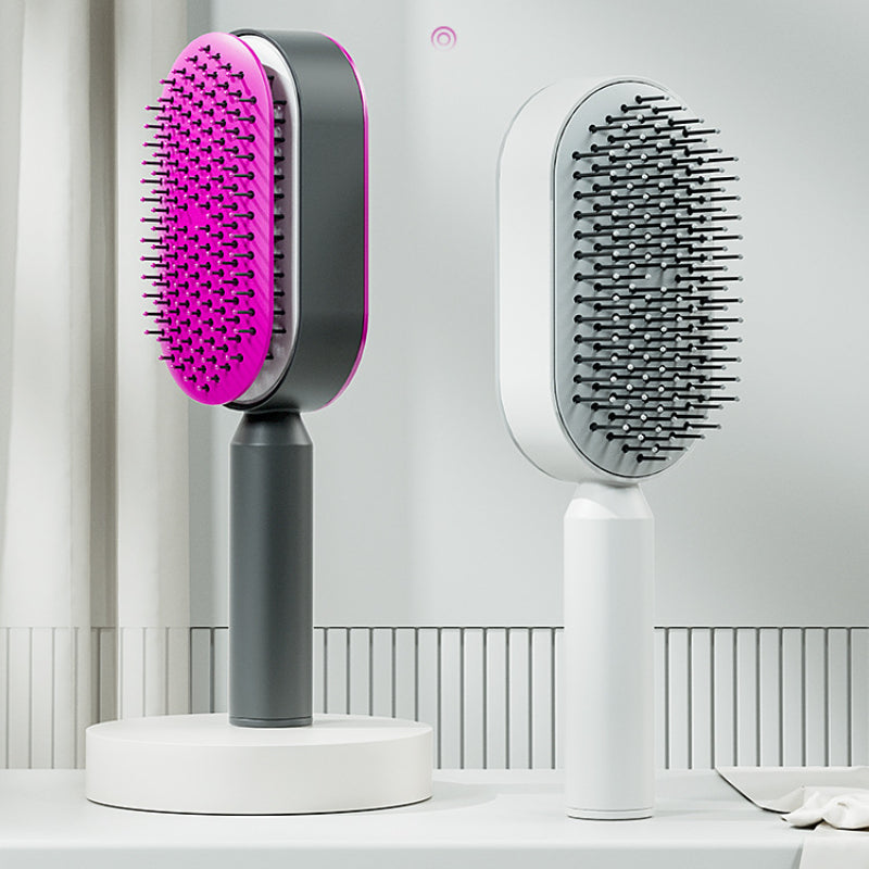 "3D Hair Growth Self-Cleaning Hairbrush | Scalp Massage Comb for Women | Anti-Hair Loss & Blood Circulation Booster"