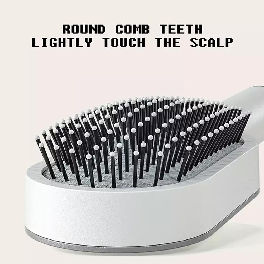 "3D Hair Growth Self-Cleaning Hairbrush | Scalp Massage Comb for Women | Anti-Hair Loss & Blood Circulation Booster"