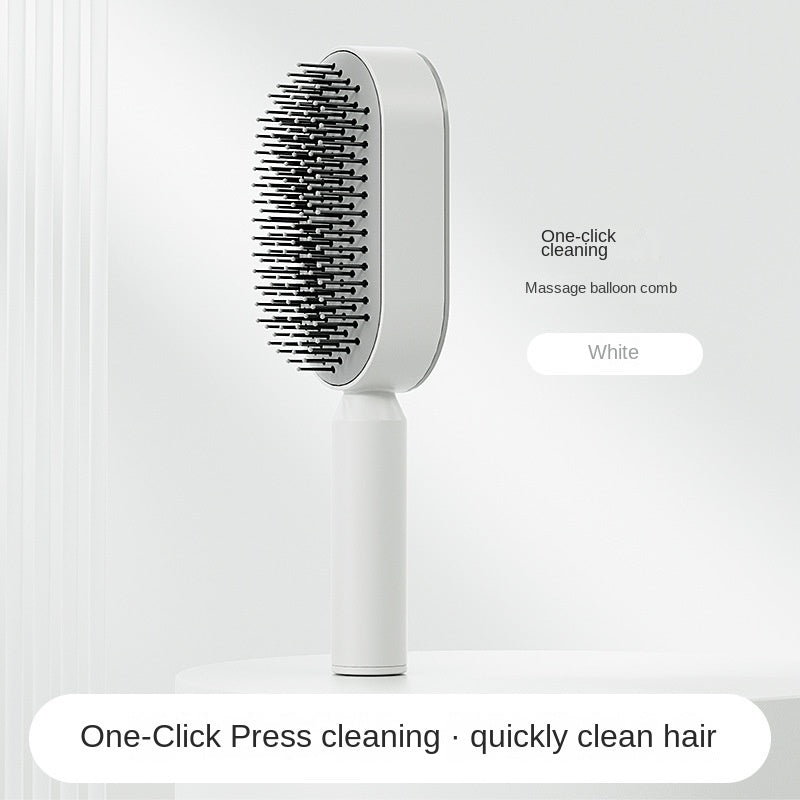 "3D Hair Growth Self-Cleaning Hairbrush | Scalp Massage Comb for Women | Anti-Hair Loss & Blood Circulation Booster"