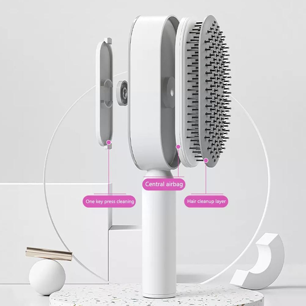 "3D Hair Growth Self-Cleaning Hairbrush | Scalp Massage Comb for Women | Anti-Hair Loss & Blood Circulation Booster"