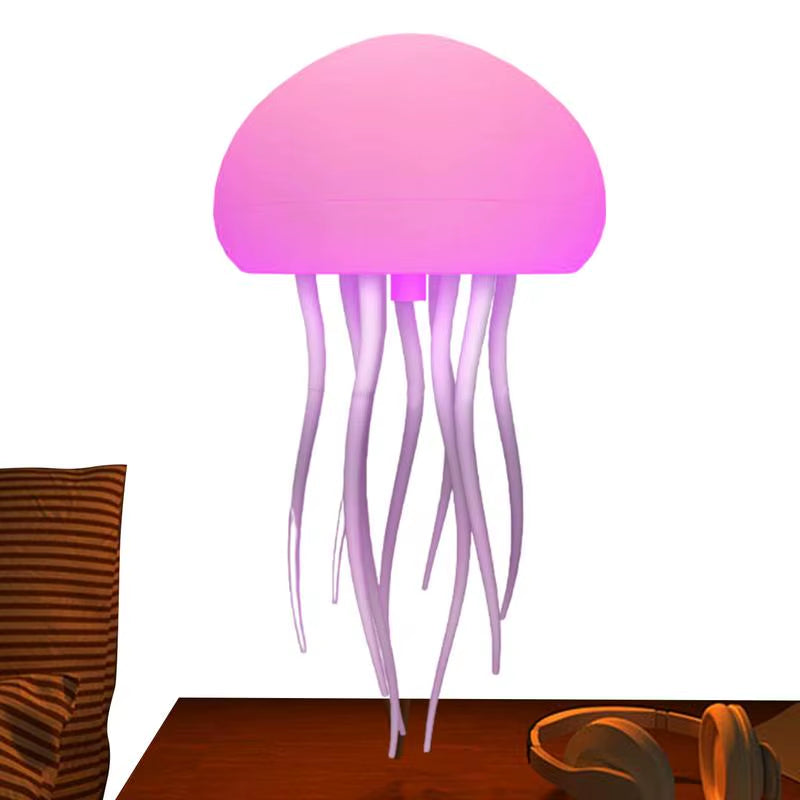 Jellyfish LED Lamp Voice Controlled Jellyfish Bedside Lamp for Bedside Desk Decorative Atmosphere Lighting