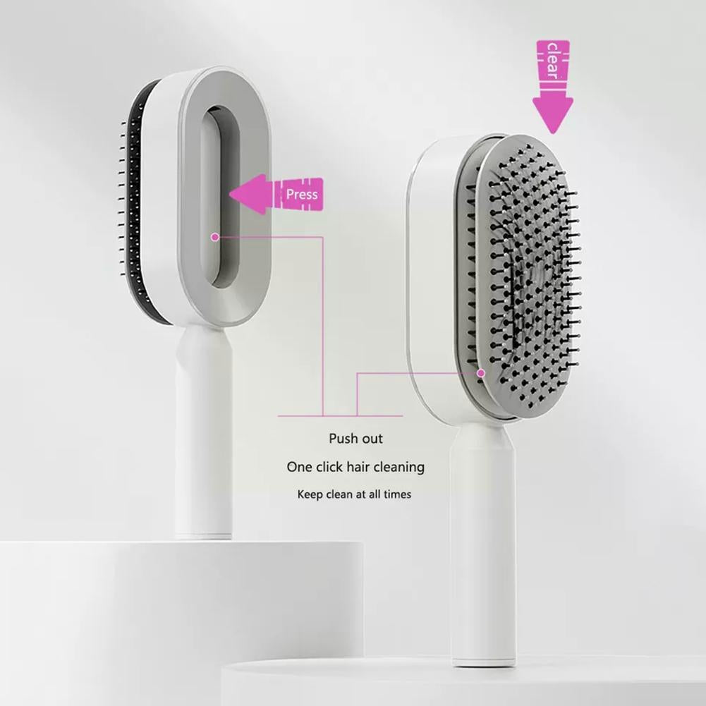 "3D Hair Growth Self-Cleaning Hairbrush | Scalp Massage Comb for Women | Anti-Hair Loss & Blood Circulation Booster"